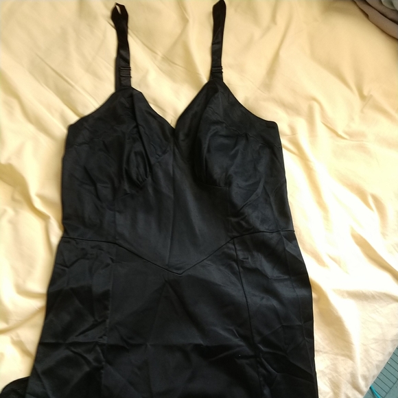 🖤Vintage 1960's Aristocraft by Superior Black Full Slip Size 34" Nylon - Picture 9 of 10
